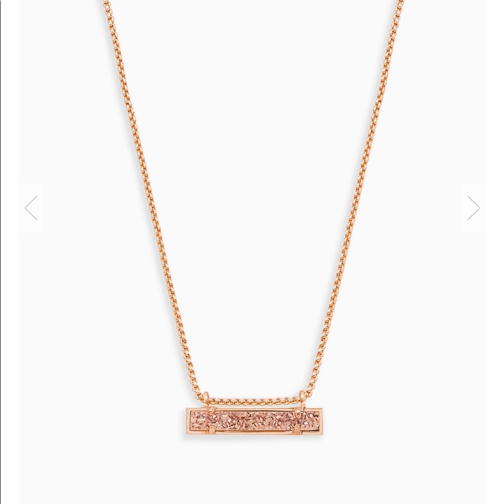 Kendra Scott Rose Gold Bar Necklace